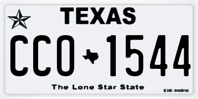 TX license plate CCO1544