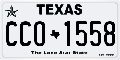 TX license plate CCO1558