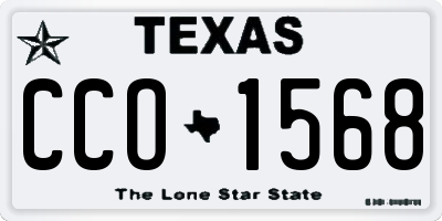 TX license plate CCO1568