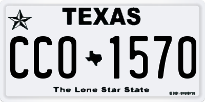 TX license plate CCO1570