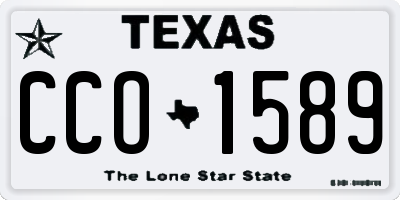 TX license plate CCO1589