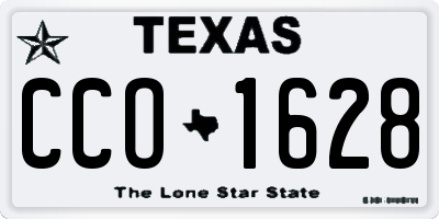 TX license plate CCO1628