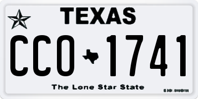 TX license plate CCO1741