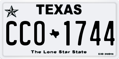 TX license plate CCO1744
