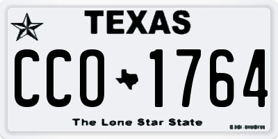 TX license plate CCO1764