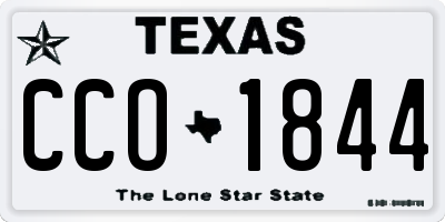 TX license plate CCO1844