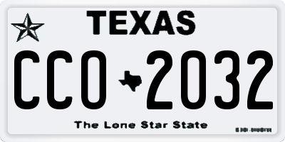 TX license plate CCO2032