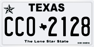 TX license plate CCO2128