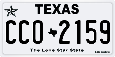 TX license plate CCO2159