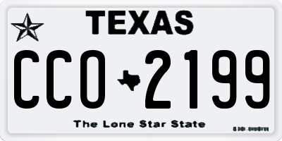 TX license plate CCO2199
