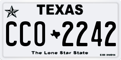 TX license plate CCO2242