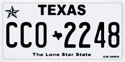 TX license plate CCO2248
