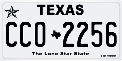 TX license plate CCO2256