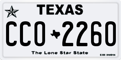 TX license plate CCO2260
