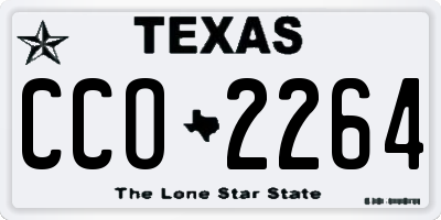TX license plate CCO2264