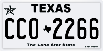 TX license plate CCO2266