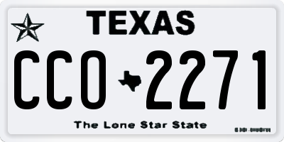 TX license plate CCO2271