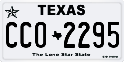 TX license plate CCO2295