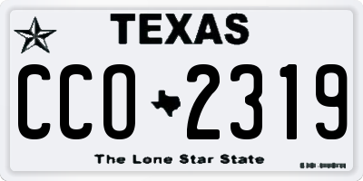 TX license plate CCO2319