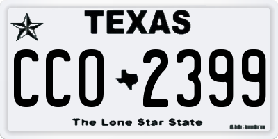 TX license plate CCO2399