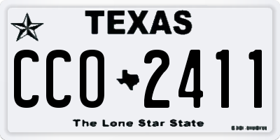 TX license plate CCO2411
