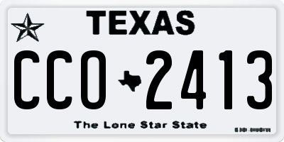 TX license plate CCO2413