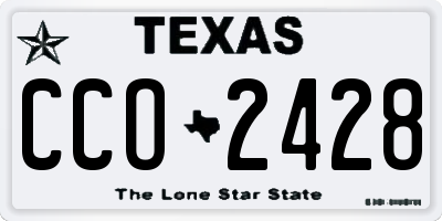 TX license plate CCO2428