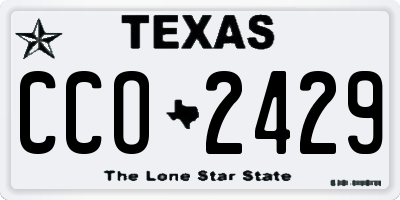 TX license plate CCO2429