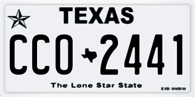 TX license plate CCO2441