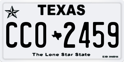 TX license plate CCO2459