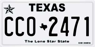 TX license plate CCO2471