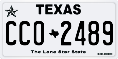 TX license plate CCO2489