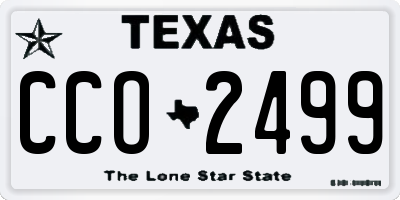 TX license plate CCO2499