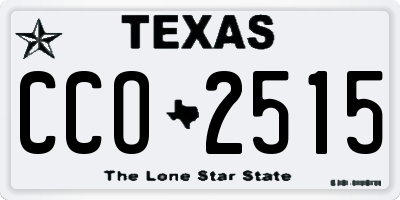 TX license plate CCO2515