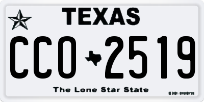 TX license plate CCO2519