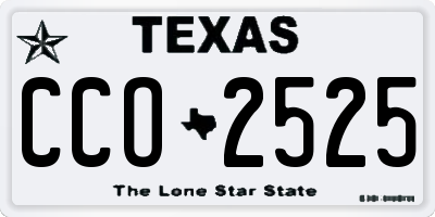 TX license plate CCO2525