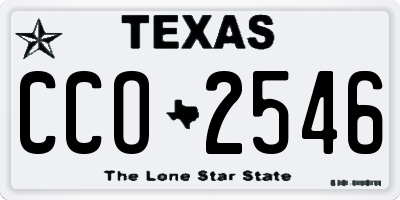 TX license plate CCO2546