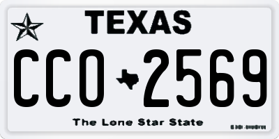 TX license plate CCO2569