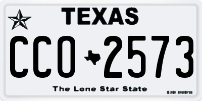 TX license plate CCO2573