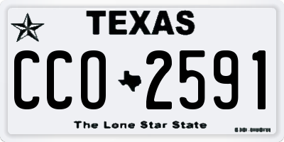 TX license plate CCO2591