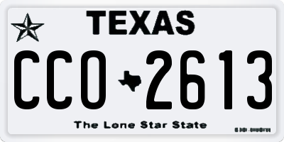 TX license plate CCO2613