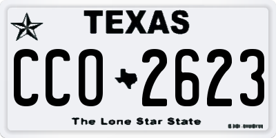 TX license plate CCO2623