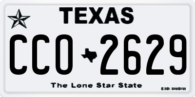 TX license plate CCO2629