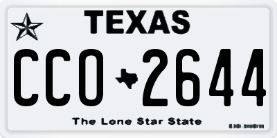 TX license plate CCO2644