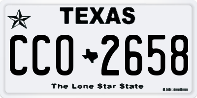 TX license plate CCO2658