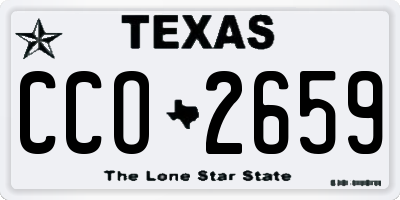 TX license plate CCO2659
