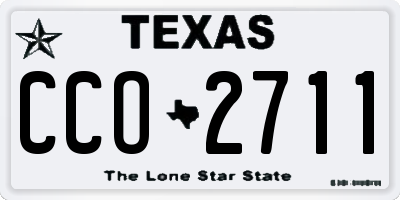 TX license plate CCO2711