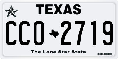 TX license plate CCO2719