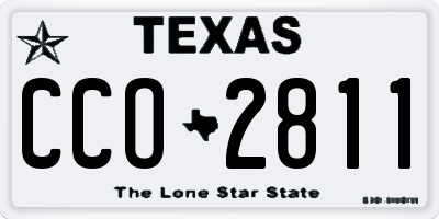 TX license plate CCO2811