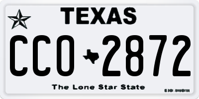 TX license plate CCO2872